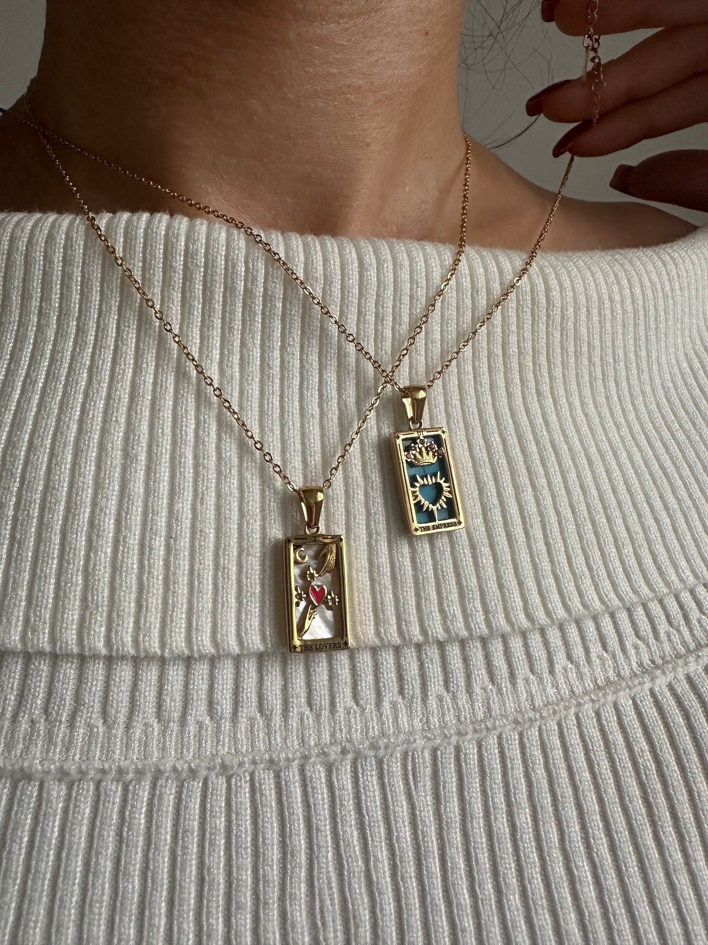 Empress 18K Gold Plated Tarot Necklace